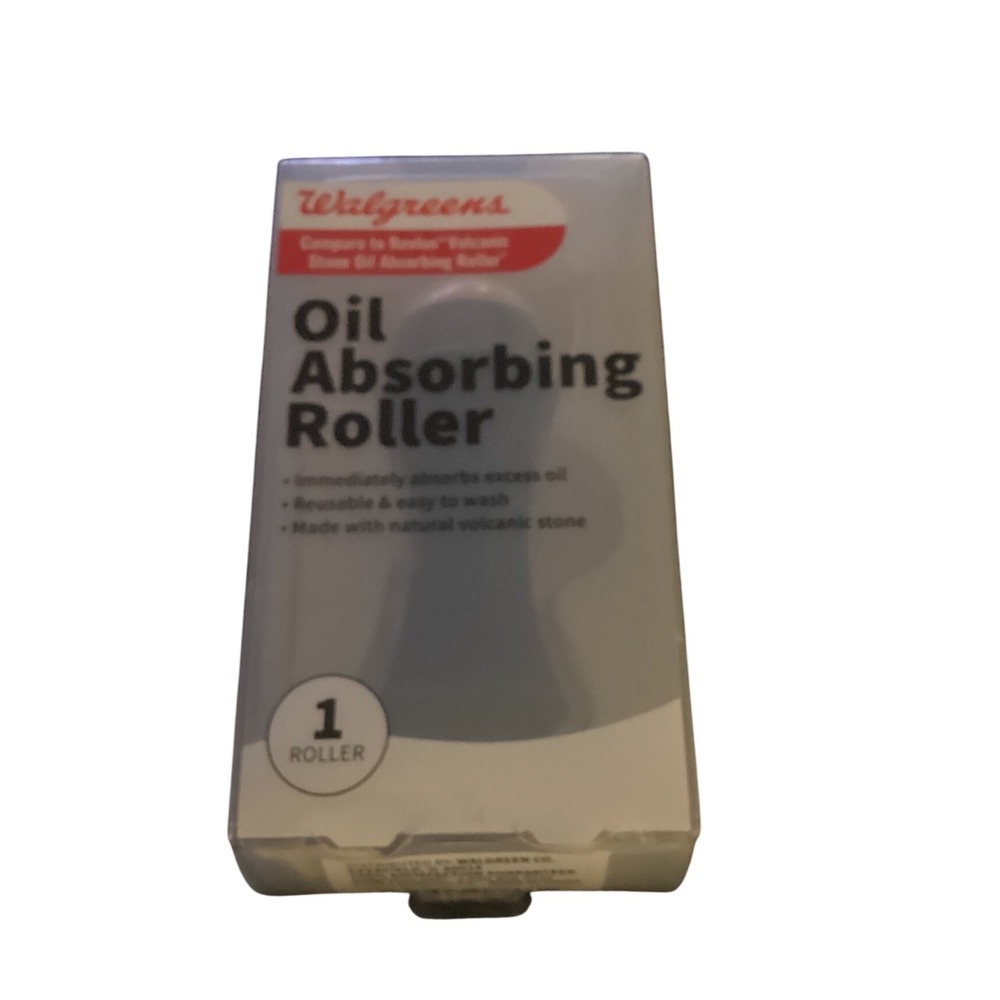 Walgreens Oil Absorbing Roller Natural Volcanic‎ Stone Reusable Easy Wash